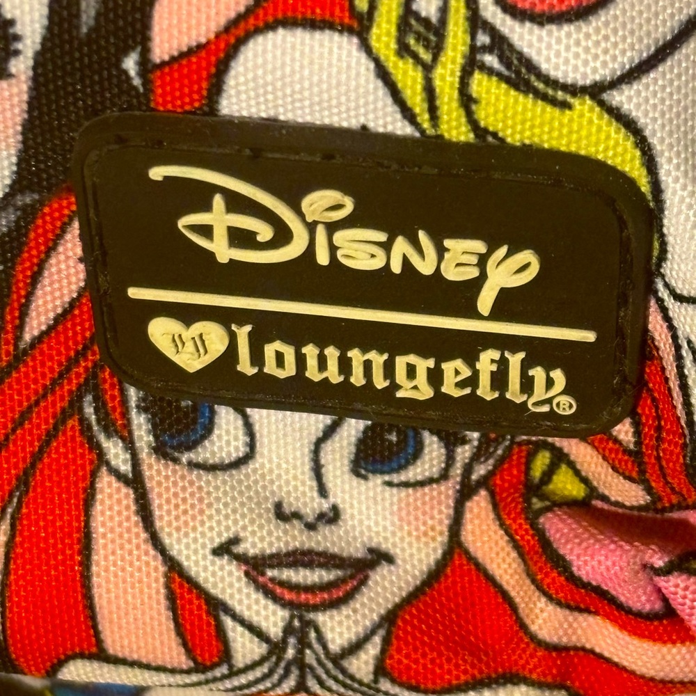 Loungefly Disney Princess All-Over-Print Full Size Backpack Rare EUC - Picture 9 of 13